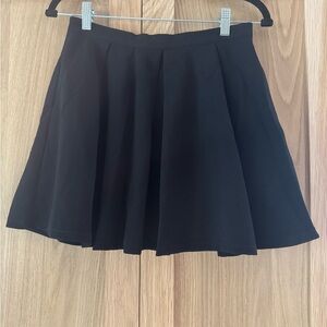 Elegant Black Skater Skirt